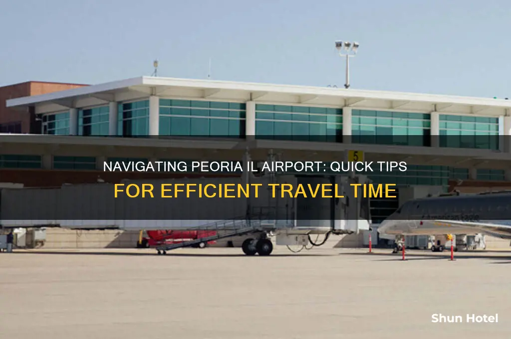 how long to get through the peoria il airport