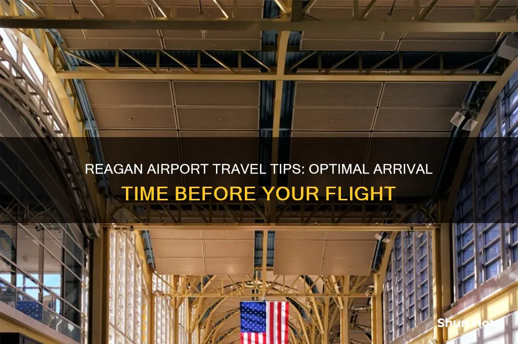 how long to get to airport before flight reagan