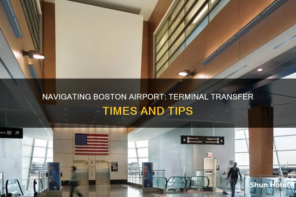 how long to get to different terminal in boston airport