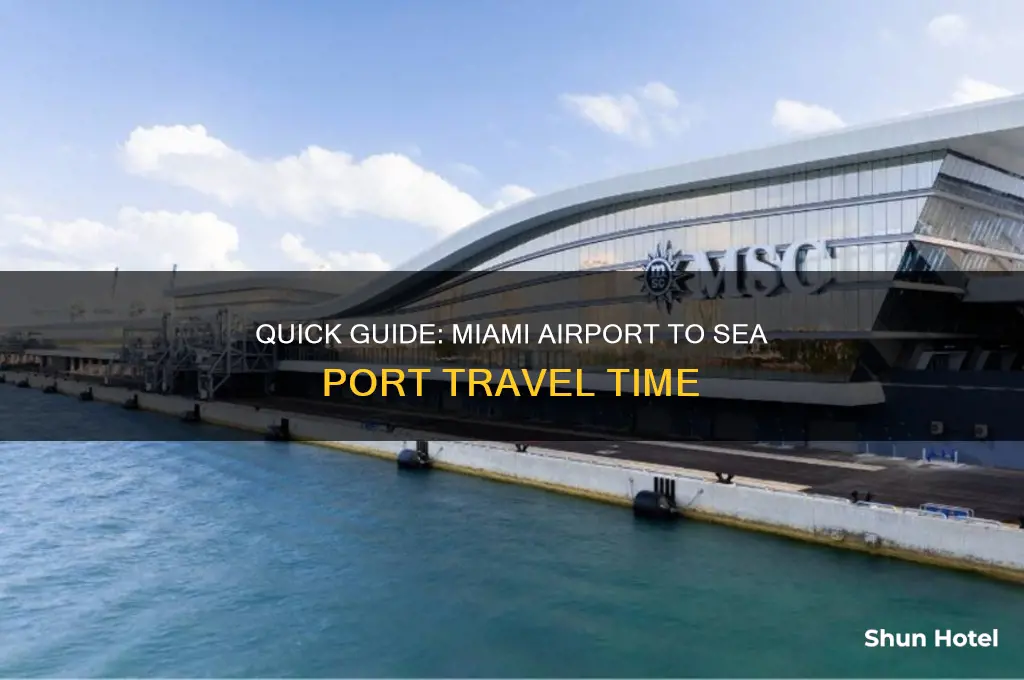how long to get to miami sea port from airport