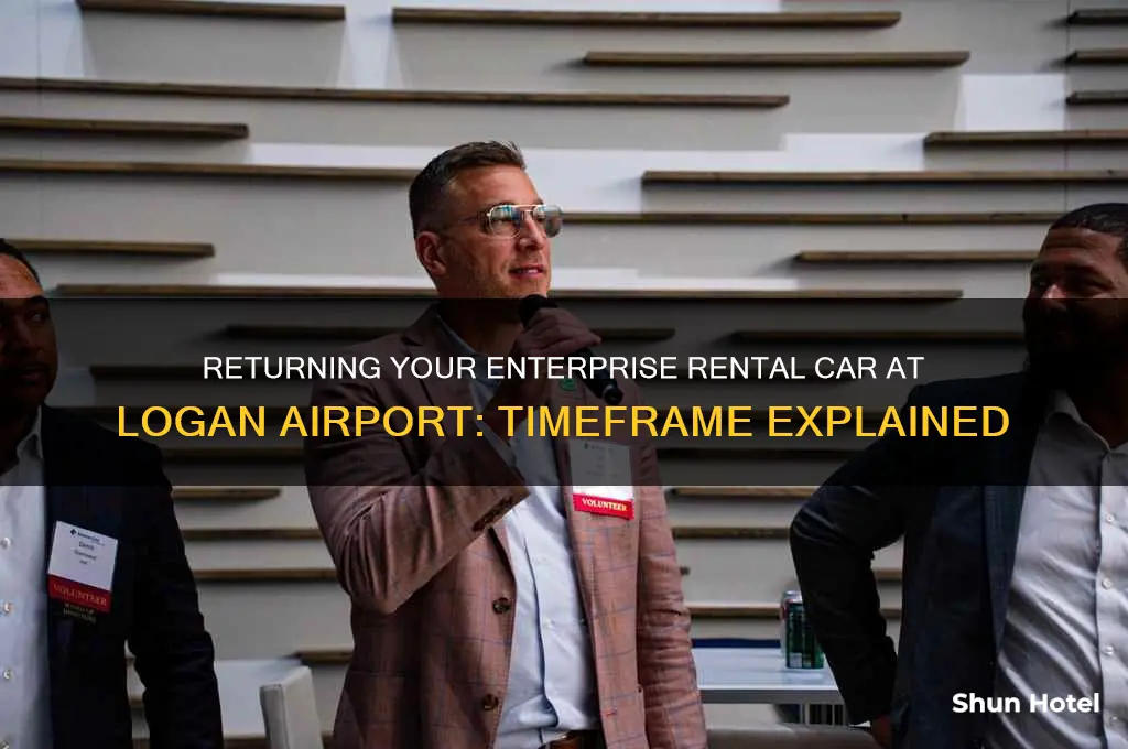 how long to get to return car enterprise logan airport