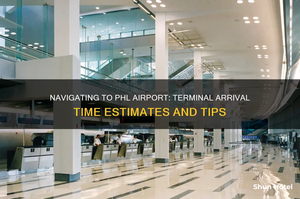 how long to get to terminal phl airport