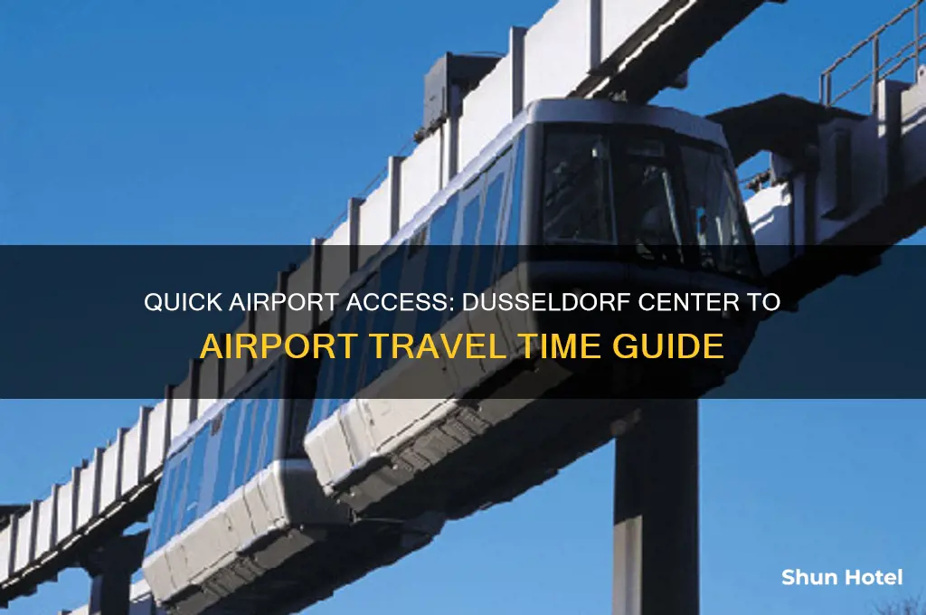 how long to get to the airport from dusseldorf center