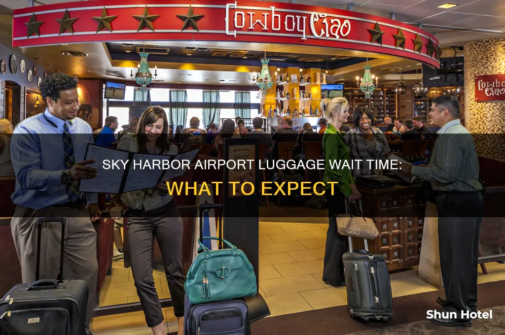 how long to get your luggage at sky harbor airport