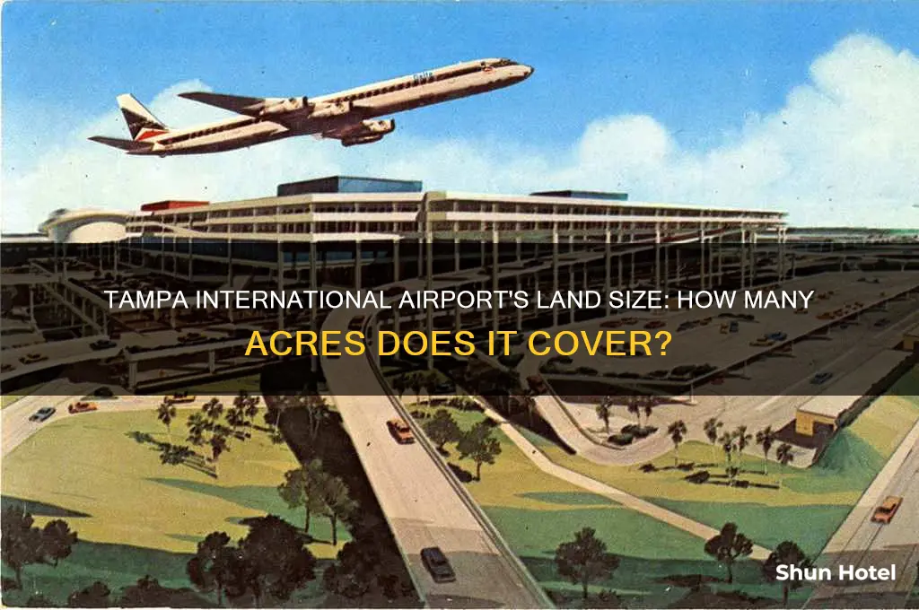 how many acres is tampa international airport