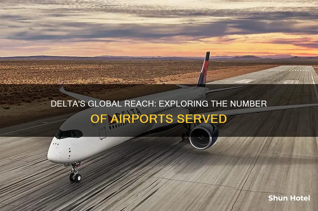 how many airports does delta fly to