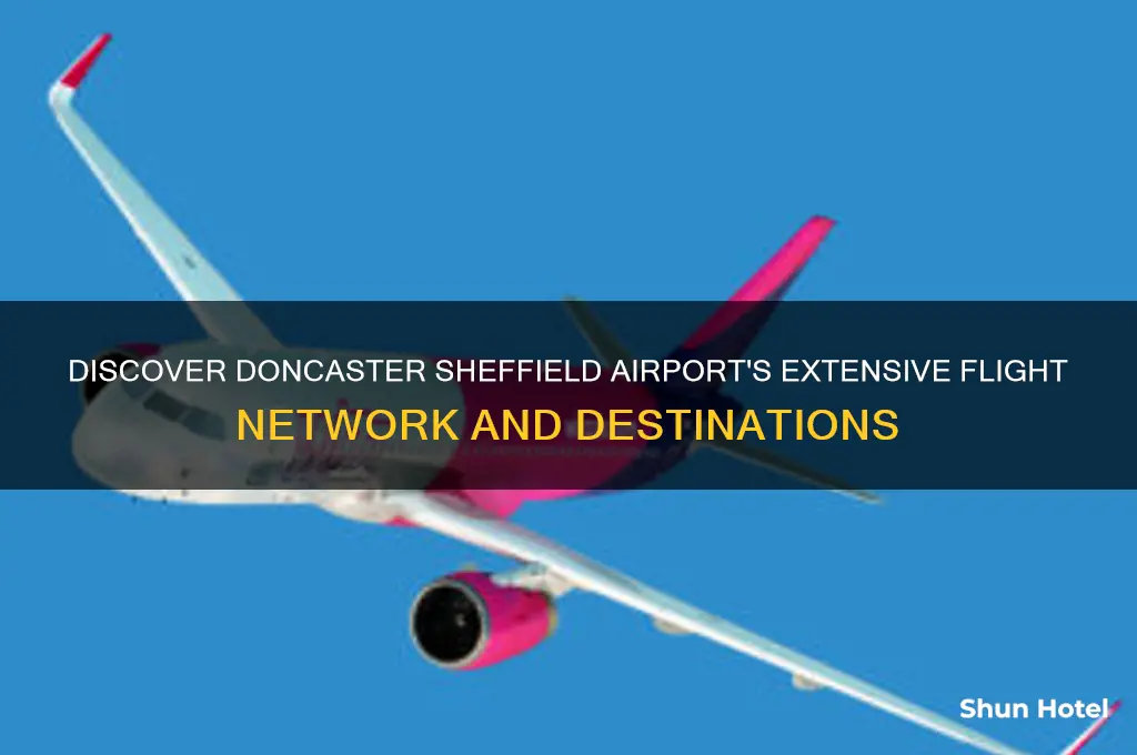 how many destinations does doncaster sheffield airport fly to