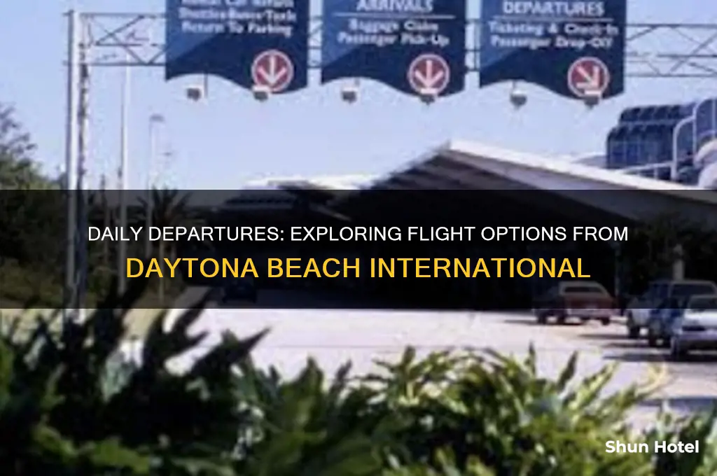how many flights out of daytona beach international airport