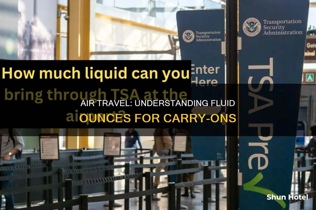how many fluid oz can i bring in an airport