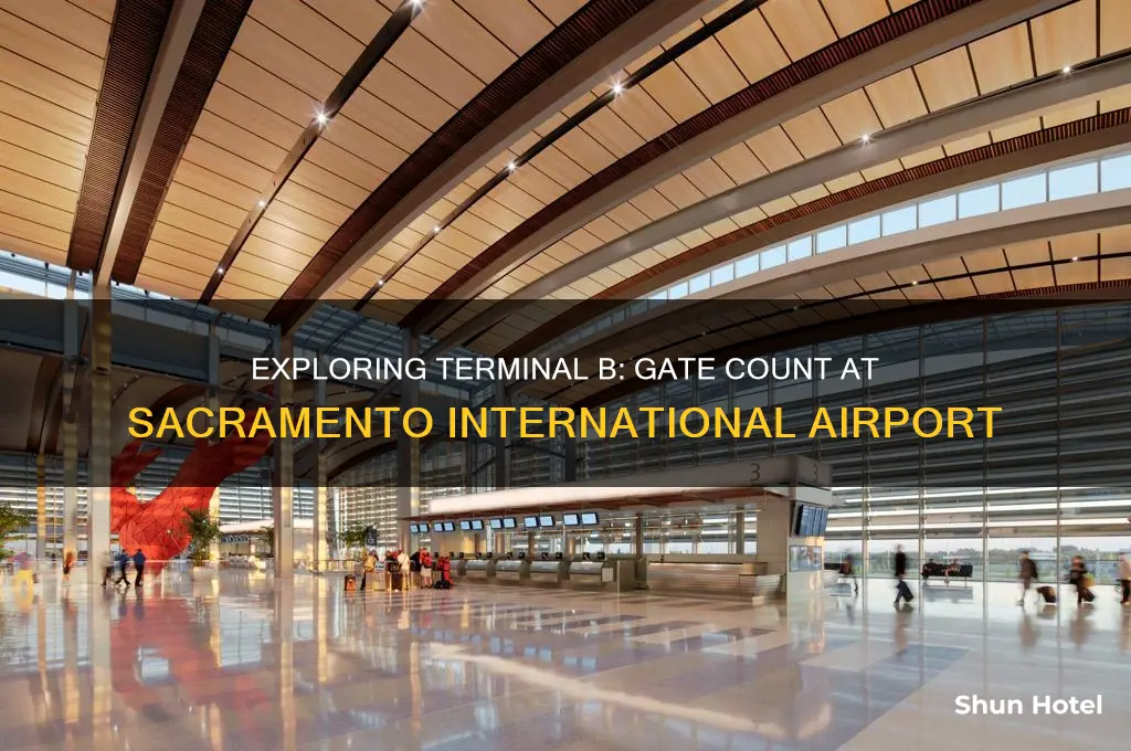 how many gate are terminal b sacramento international airport