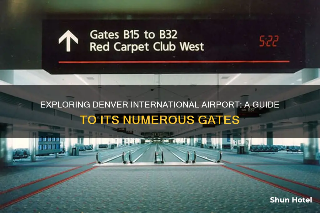 how many gates are at denver international airport