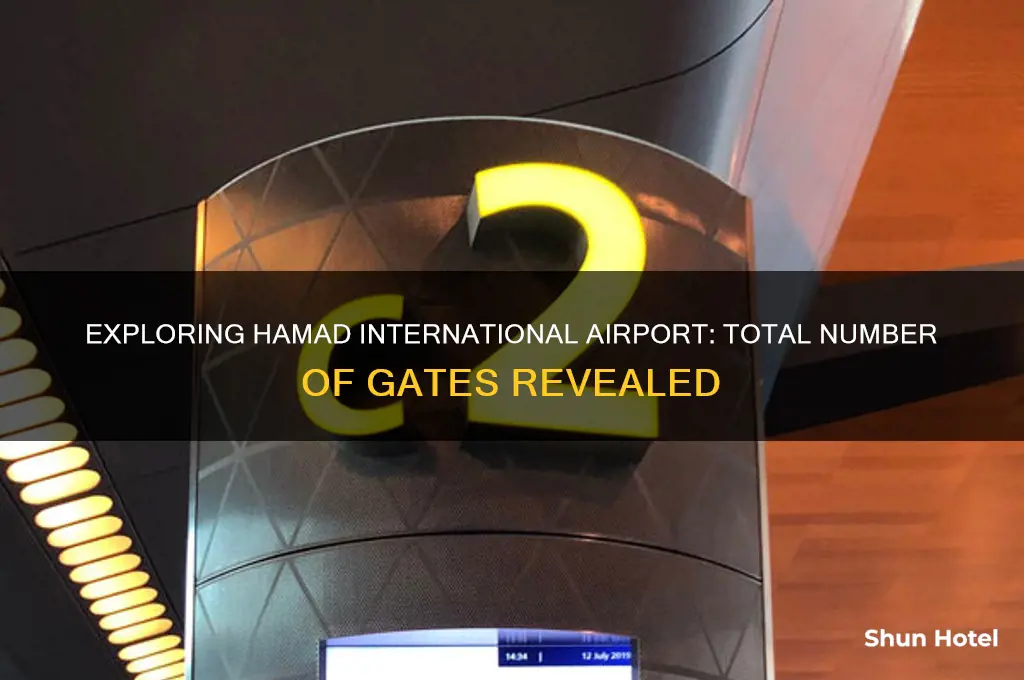how many gates at hamad international airport