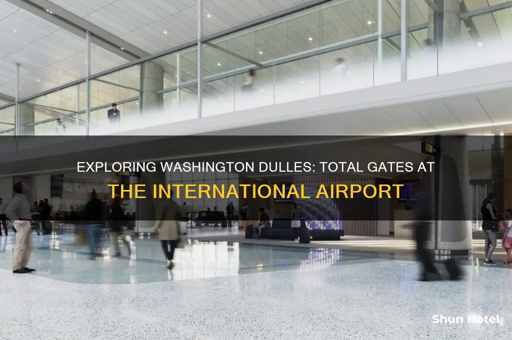 how many gates at washington dulles international airports