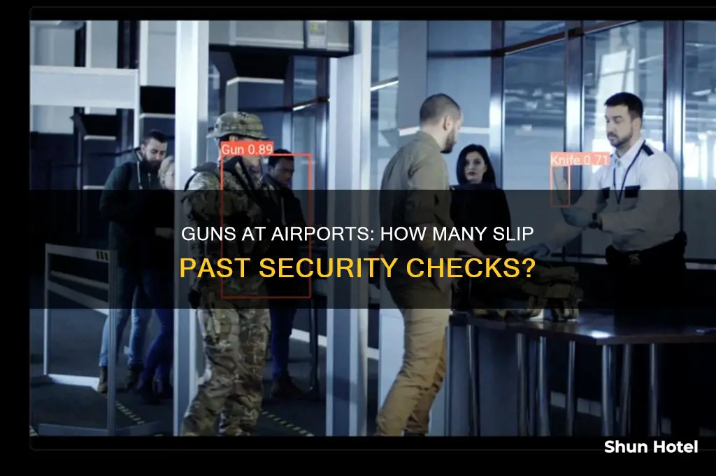 how many guns get through airport security