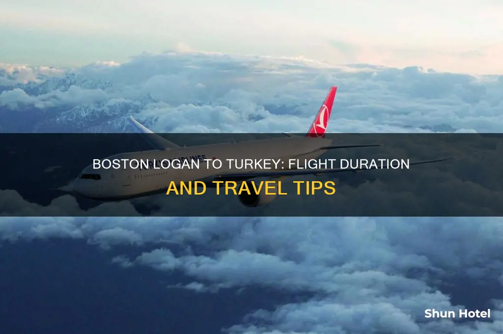 how many hours from boston logan international airport to turkey