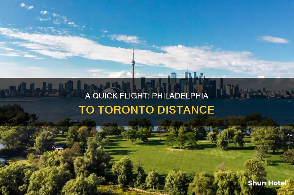 how many hours from philadelphia international airport for toronto canada