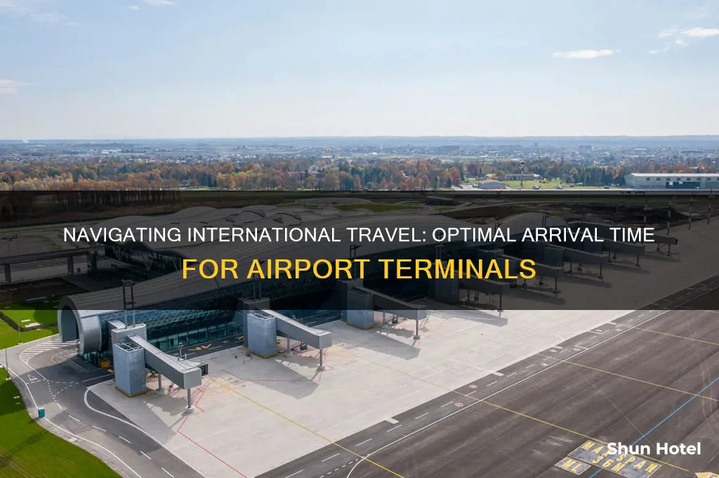 how many hours in advance to get airport international terminal