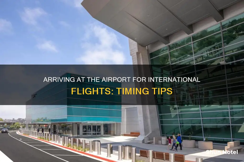 how many hours to arrive airport international