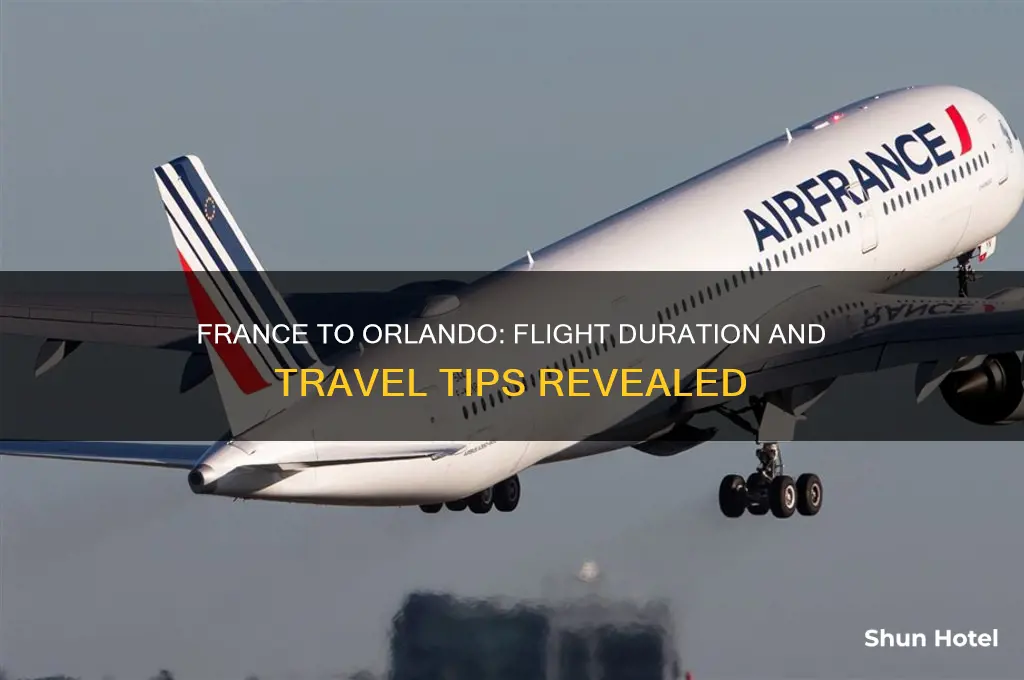 how many hours to fly from france to orlando airport