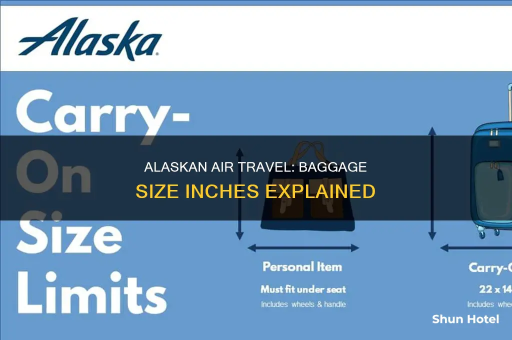 how many inches can alaskan airport baggage be