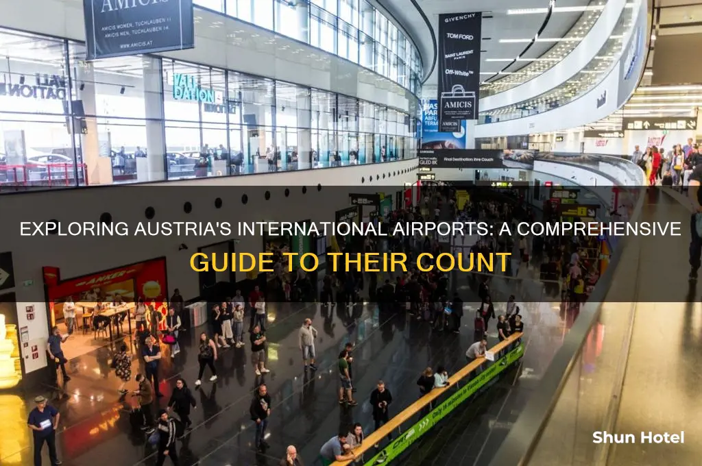how many international airports are in austria