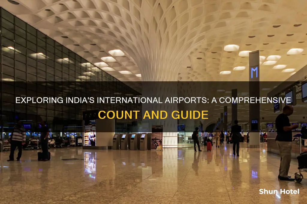 how many international airports have in india