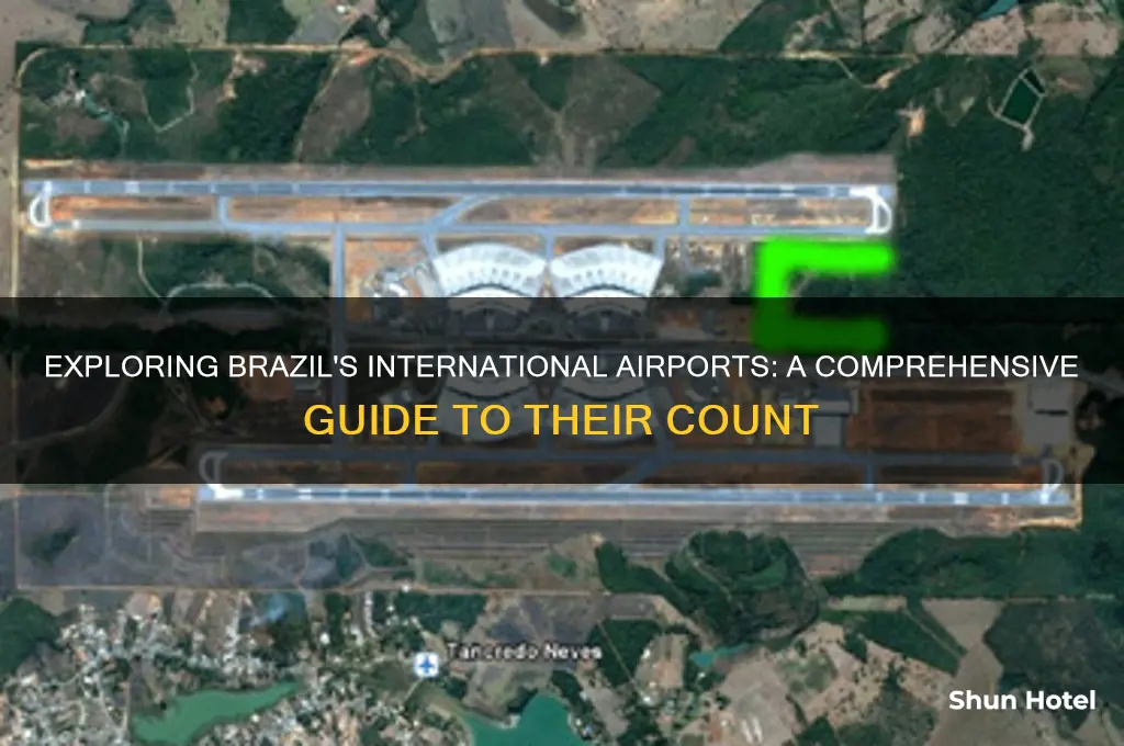 how many international airports in brazil