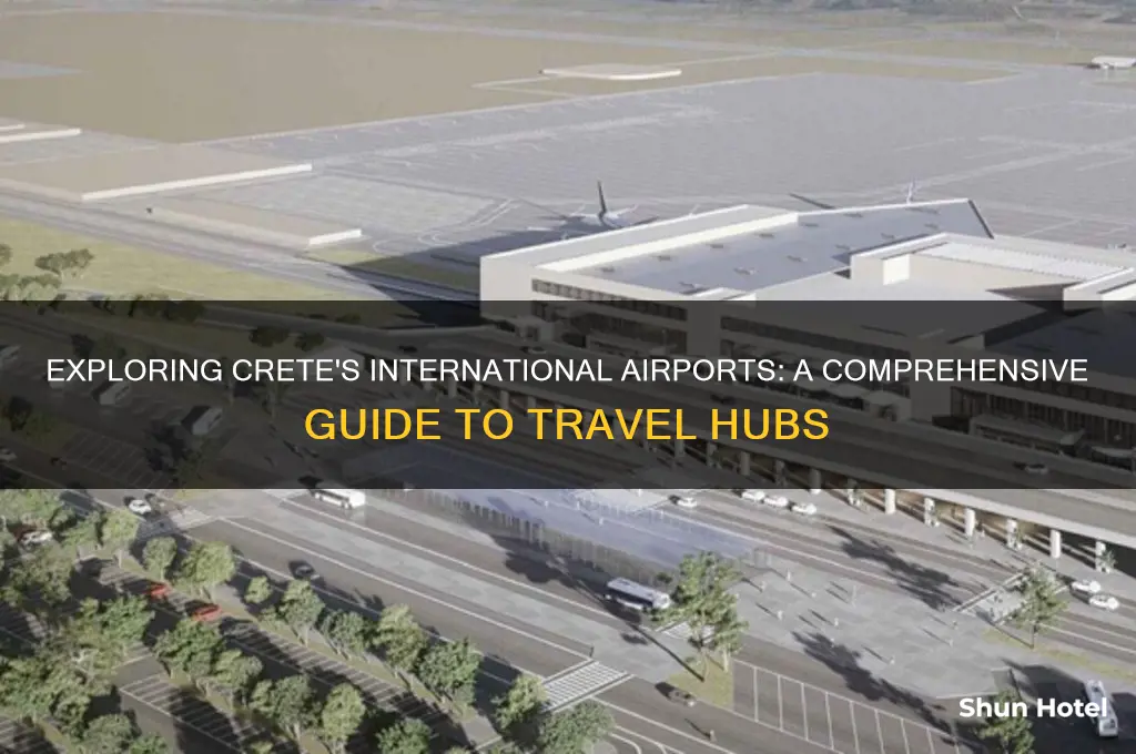 how many international airports in crete