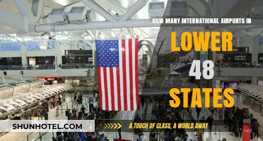 Exploring the Number of International Airports in the Lower 48 States