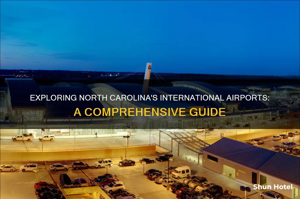how many international airports in nc