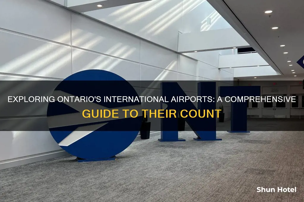how many international airports in ontario