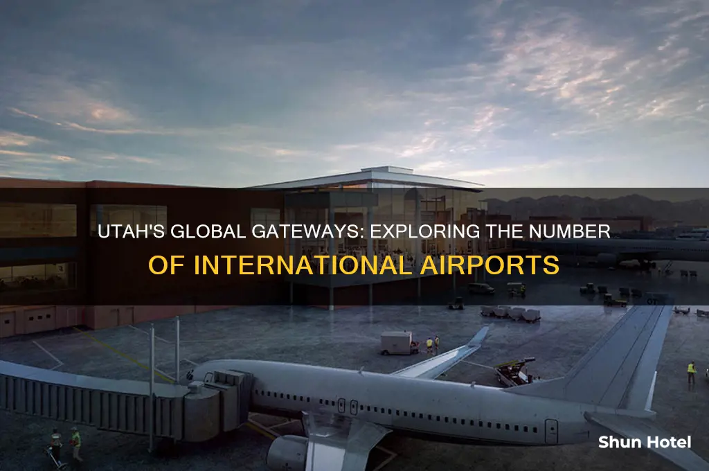 how many international airports in utah