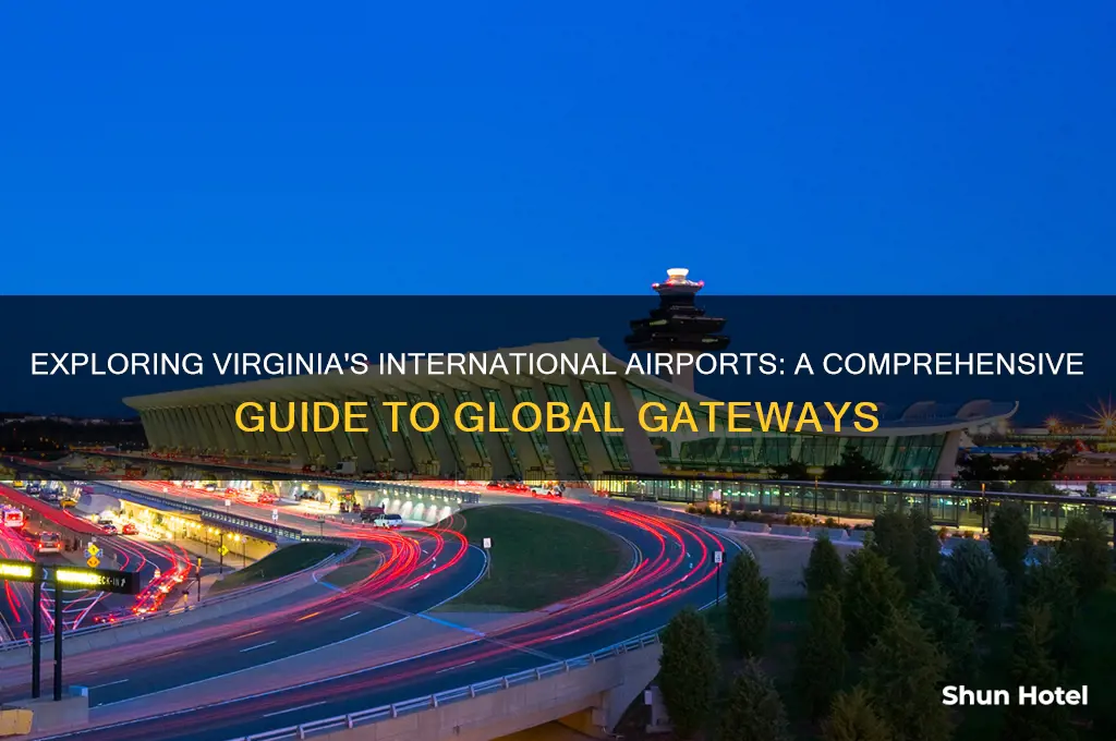 how many international airports in virginia