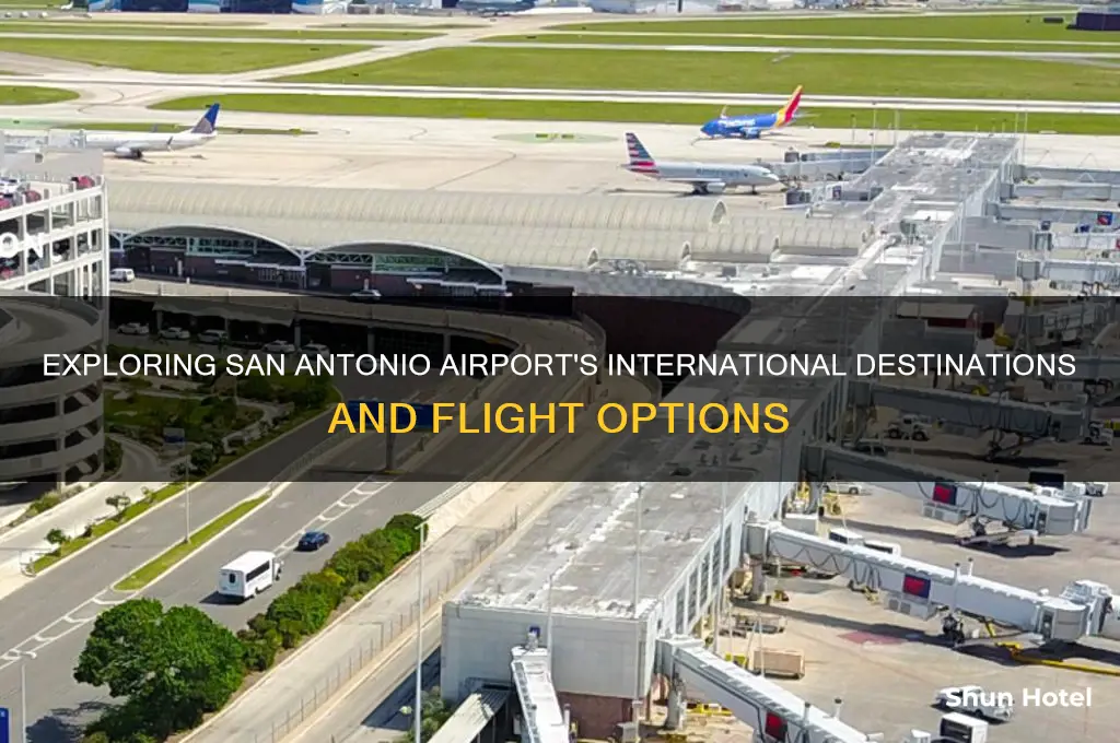 how many international stops does san antonio airport have