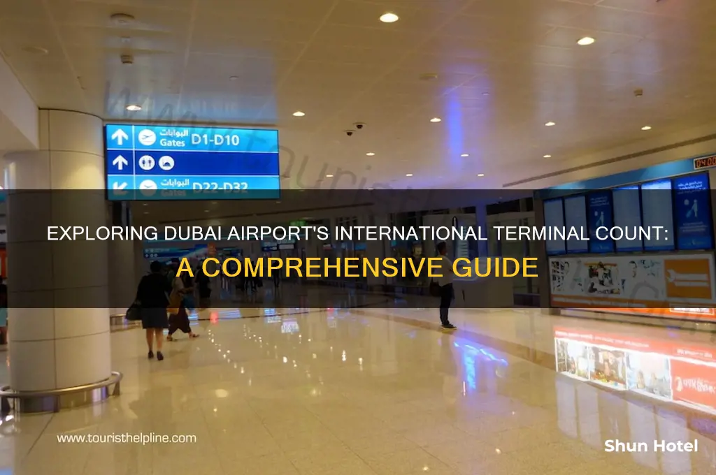 how many international terminals in dubai airport