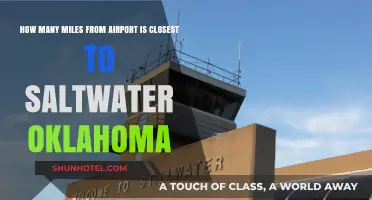 Discovering the Nearest Miles to Saltwater, Oklahoma from the Airport