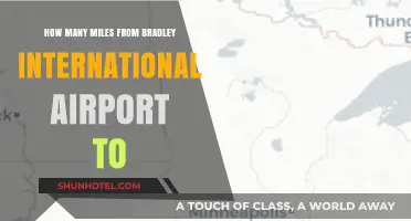 Distance from Bradley International Airport to Nearby Destinations