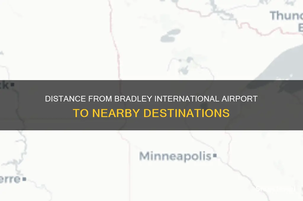 how many miles from bradley international airport to