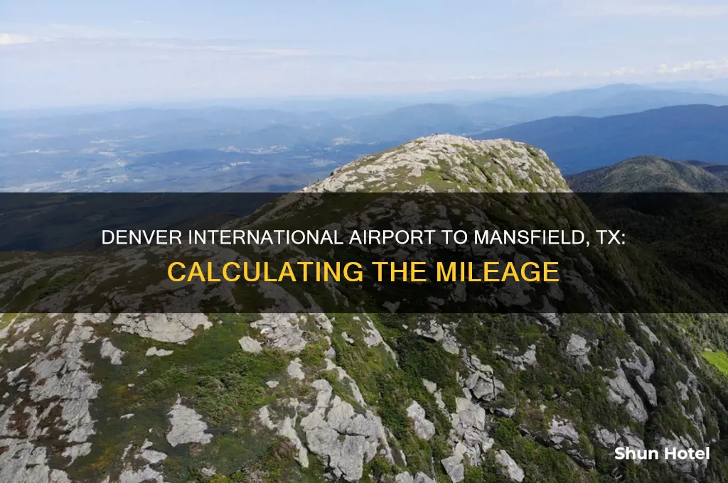 how many miles from denver international airport to mansfield tx