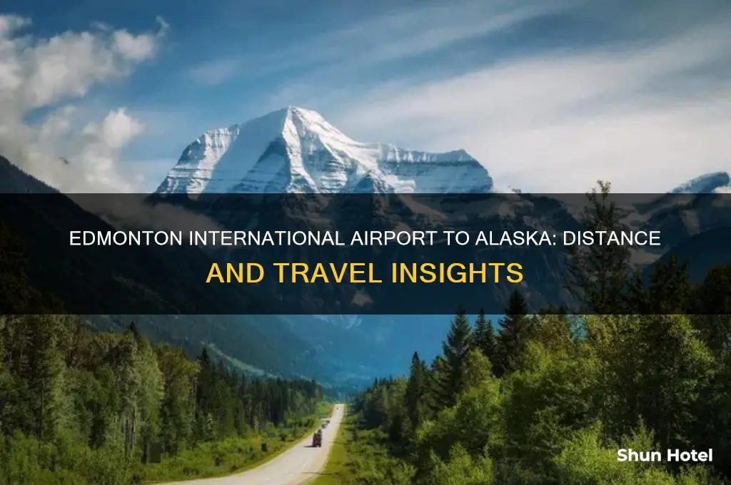 how many miles from edmonton international airport to alaska