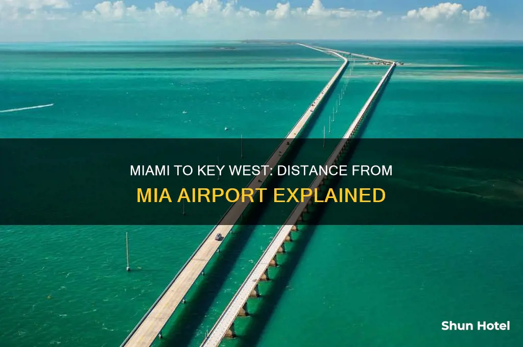 how many miles from miami international airport to key west