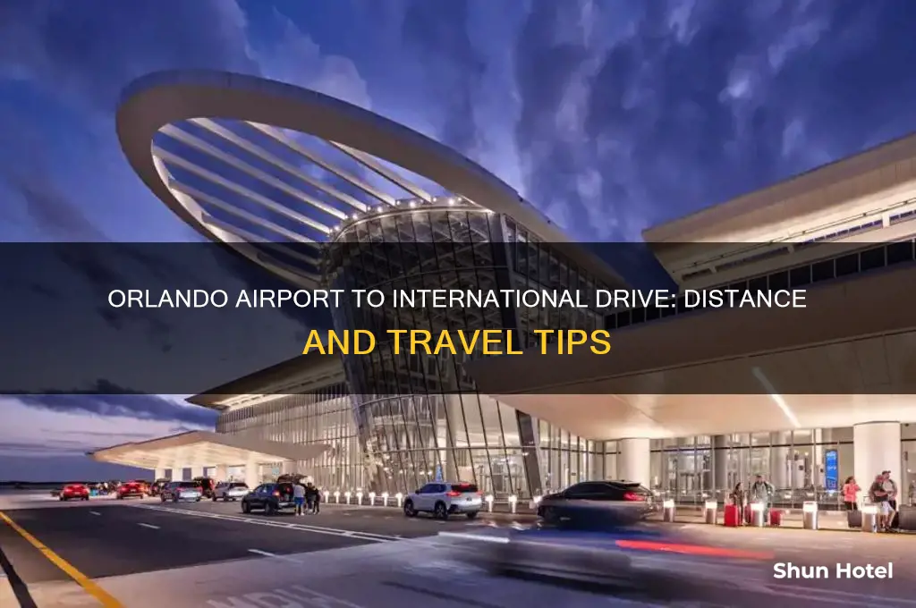 how many miles from orlando international airport to international drive