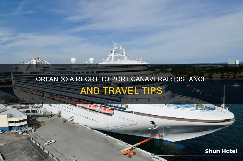 how many miles from orlando international airport to port canaveral