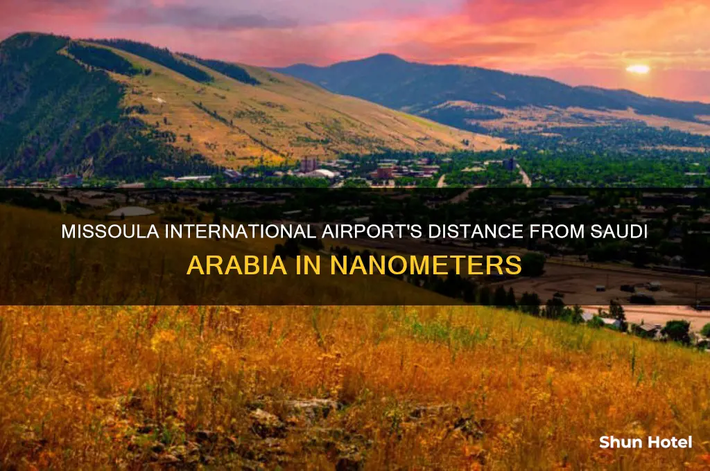 how many nm ia missoula international airport from saudi arabia