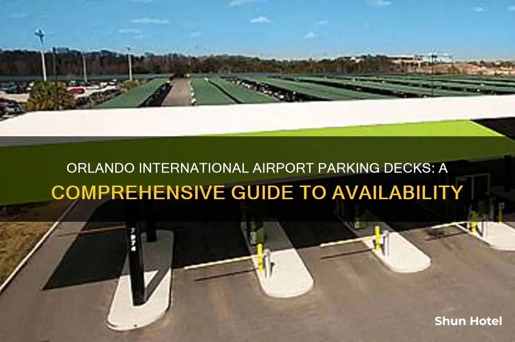 how many parking decks are at orlando international airport