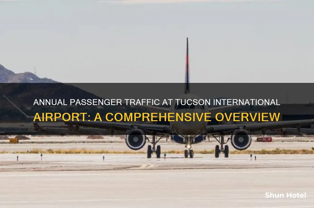 how many passangers does tucson international airport have a year