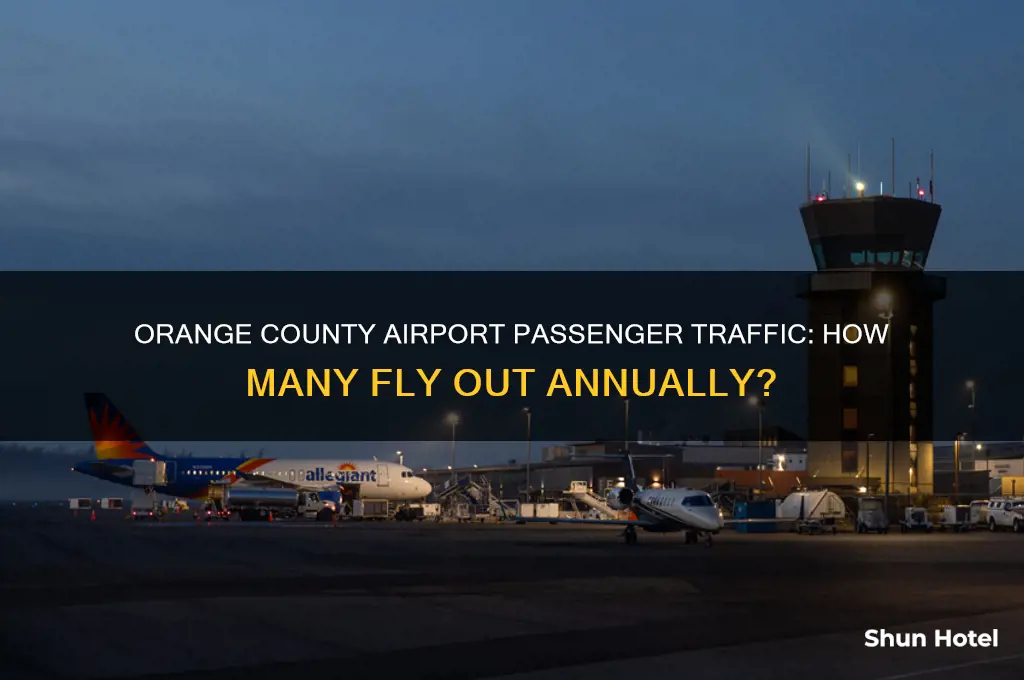 how many passegers fly out of orange county airport