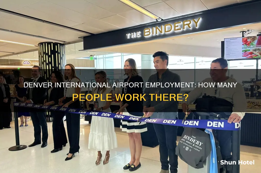 how many people employed by denver international airport