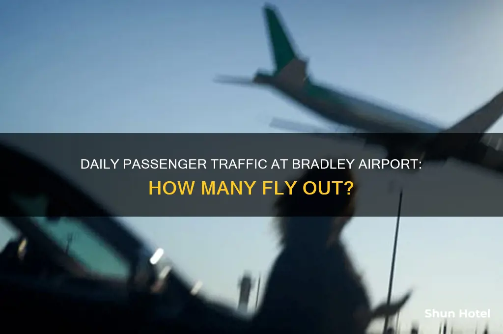 how many people fly out of bradley airport every day