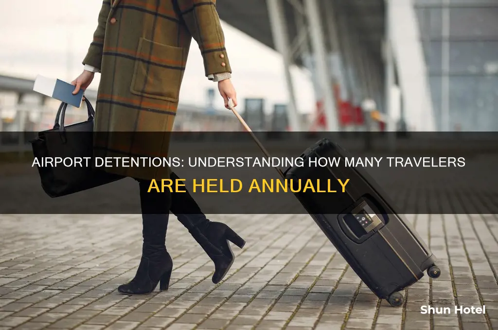 how many people get detained at the airport
